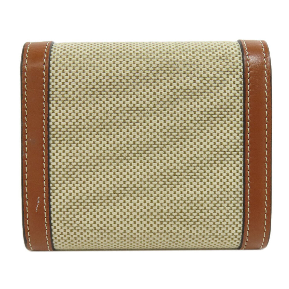 Celine canvas bifold Triomphe Wallet leather